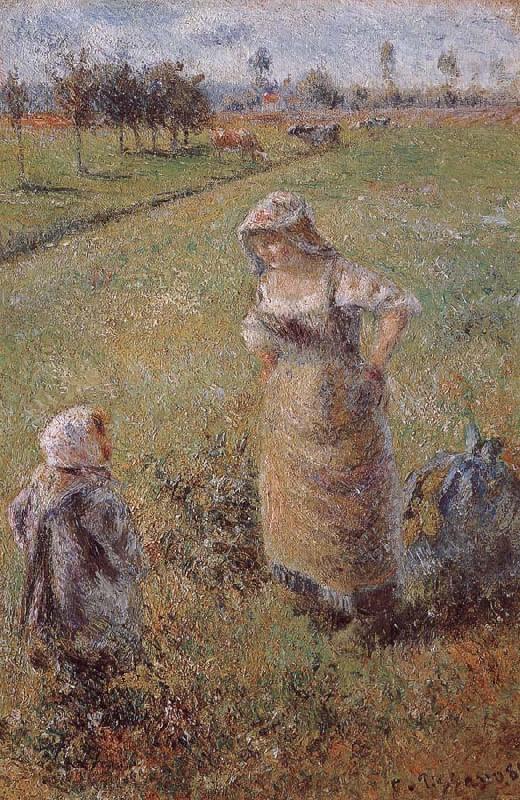 Camille Pissarro woman with children